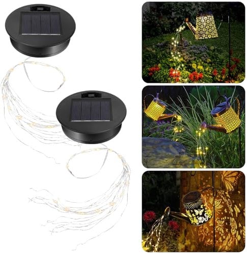 Glovios Solarleuchten Ersatzteile, 2 Stück 8cm Ersatz Solarmodul für Gartenleuchten, Wasserdicht Solar Ersatzdeckel, Solar Deckel für Außen Garten Decor