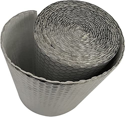 Aluminium Luftpolsterfolie, Isolierung, Isolierfolie, 5 mm, Isolierung, Luftpolsterfolie, reflektierende Tür, Fensterabdeckung, Kanalumwicklung, Isolierung, Dampfsperre, Dampfsperre, Fenster (Größe: