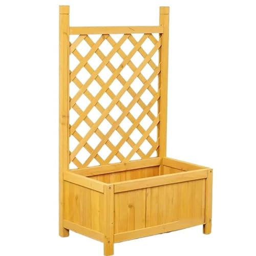 LKYLGYU Vase, Zaun, Balkon-Trennwand, Blumentopf-Regale, Pflanzenregale für den Außenbereich, für die Terrasse, dekorativer Blumenständer, Kletter-Pergola-Regal, Blumenflasche (Holz)