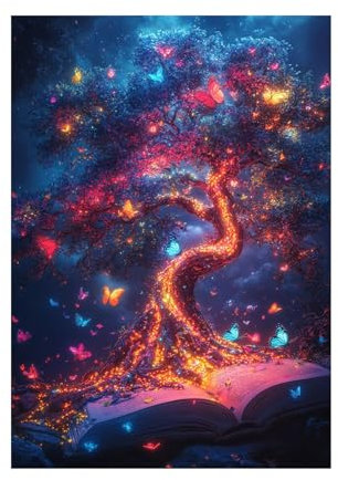 WQBQKKX Rose, or Tableau Deco Arbre de vie toile, Abstrait coloré moderne Tableaux Decoration Murale Photo Image Artistique Photographie Graphique-50x70cm Sans cadre