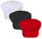 Teaaha 3 Stück Kochmütze, Kochen Kochmütze Unisex Verstellbar Kochmütze Herren Kochmütze Damen für Erwachsene Herren Damen Restaurant Kochen BBQ Backen Küchenuniform (Schwarz, Weiß, Burgund)