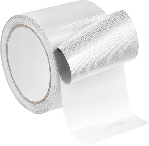 QWORK® 7.6cm × 7.6m Reparaturklebeband Isolierband für LKW Plane, Gewebeplanen, Markise, Zelt, Schlauchboot - Wasserdicht & Stark Klebrig