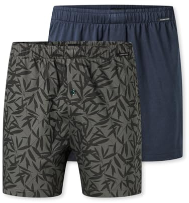 Schiesser Herren 2 Pack Boxershorts Baumwolle Jersey weich Multipack - Jerseyboxer
