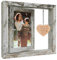 Best Friend Friendship Photo Frame Gifts for Women – Wooden Rotating Photo Frame Holds Two 4x6 Photos – “Our Friendship is Endless” Quote – Real Glass – Gift Box Included