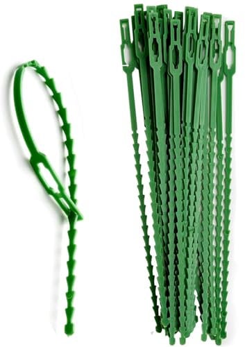 Plant Twist Ties Adjustable Garden Wire for Plant Support, Training & Trellising Pack of 100 Reusable Plant Twists for Vines, Tomatoes, Vegetables, Flowers