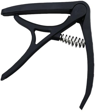 YCHUCH Verstellbarer beweglicher Kapodaster für Konzertgitarre mit weichem Silikon-Pad, Schiebekapodaster, 6 Saiten, Ukulele, Gitarre zum Stimmen