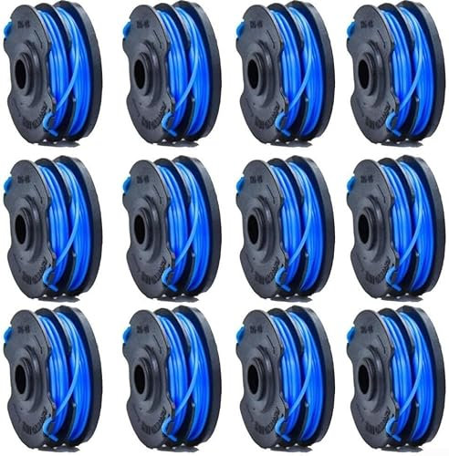 Drhomeam Ersatz Rasentrimmer Fadenspulen für Wolf GT 840 GT 850 für GT-F10 ab Baujahr 2013 (12 Stück)