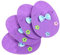 Alipis 4 Piezas Bolsa De Cubiertos De Huevo De Pascua Utensilio Porta Cubiertos Titular De Utensilios De Pascua Porta Utensilios De Vacaciones Mangas De Cubiertos Púrpura Tela De Fieltro
