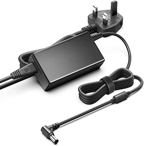 19V Power Supply Adapter Cable Compatible for Samsung HW-S800B HW-S60T HW-S61T HW-Q800 HW-K370 Soundbar Compatible for Samsung TV UE32N5300AK Gaming Monitor Charger