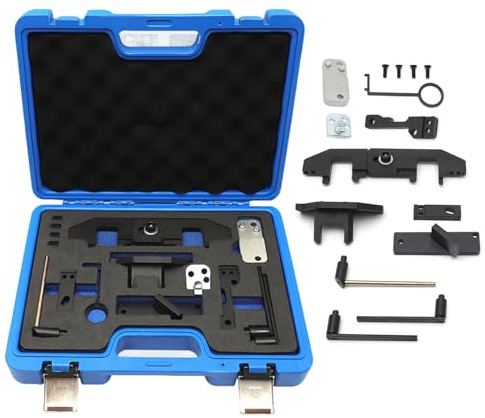 Zephviora Zahnriemen Werkzeug Set, Motor Nockenwelle Ausrichtung Verriegelung Timing Tool, Kompatibel mit Citroen/Peugeot/Opel 1.0 1.2 Benzinmotor Motor (15-teiliges Set)