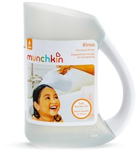 Munchkin Soft Rim Baby Bath Jug| Baby & Toddler Shampoo Rinser| Rinsing & Kids Wash Device| Hair Wash Jug with Easy Grip Handle| Essential Children's Accessories | Grey