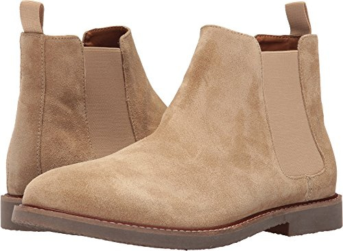 Steve Madden Men's Highline Suede Chelsea Boot, Sand Suede, 11 M