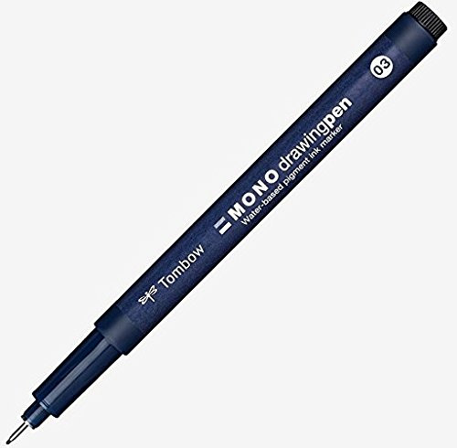 Tombow ws-efl03 0,35 mm Mono Tuschefüller – Schwarz