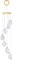 mookaitedecor Natursteinen Windspiele für Draußen Hängend, Bergkristall Rohsteine Wind Chimes für Haus Garten Mobile Deko 45-55 cm