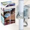 URBNLIVING Galvanised Stainless Steel Rust Free Metal Parasol Umbrella Holder Clamp for Garden, Table & Balcony Decking Holding Bracket Stand