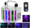 LED-Scheinwerfer, RGBW Disco-Beleuchtung, 100 – 240 V, 7 Kanäle, Sprachsteuerung, automatische Steuerung, Geschwindigkeitseinstellung, Stroboskopblitz/DMX 512, Steuerung per Fernbedienung (24 W)