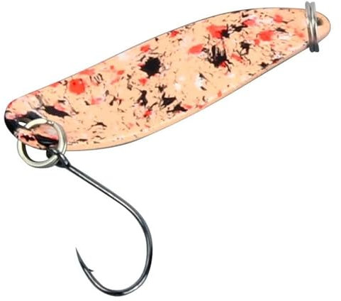 Fishing Tackle Max FTM Spoon Hammer 3,3cm 2,4g - Forellenblinker, Farbe:orange Camou/schwarz