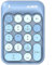 FELiCON x AJAZZ AK18 Tastierino numerico a 18 Tasti, Compatto, Portatile, Silenzioso, per Windows, iMac MacBook e Computer Portatile, Desktop PC Portatile, Tipo di immissione Dati (Blu)