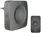 ELRO DB3000 Funk Türklingel Set Empfänger für Steckdose-Wasserdicht, 300m Reichweite, 64 Melodien-Schwarz, Plug-In/Stecker