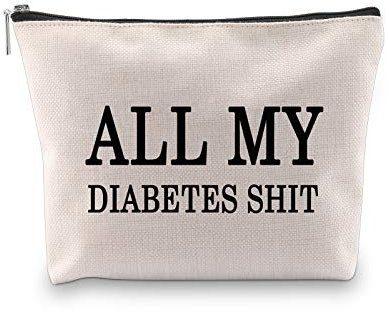 All My Diabetes Shit Bag Funny Diabetic Gifts Diabetes Tragetasche Diabetic Reisetasche Geschenk für Diabetiker Notfall Patienten Diabetiker Reisetasche Beutel