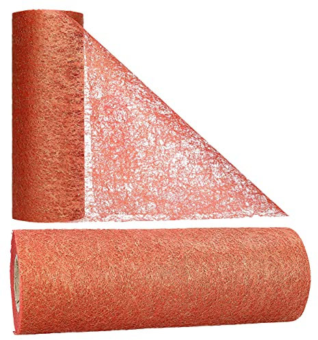 AmaCasa Vlies Tischband Tischläufer für Hochzeiten, Kommunionen, Taufen und Allen Feierlichkeiten Maße: 23cm/25m Rolle (Dukat-Gold, Vlies)