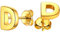 ChainsHouse goldener D Ohrstecker Initialer Letter Ohrring Damen Mädchen Piercing Ohrschmuck mit Geschenkebox für Mama Tochter Schwester
