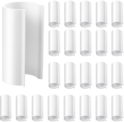 Jetec 32 Stück Sommer-Klemmen für PVC-Rohr-Gewächshäuser, Reihenabdeckungen, Poolabdeckungsclips, Unterstände, Vogelschutz, 6,1 cm lang (weiß, für 2,5 cm PVC-Rohr)