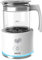 Salco Espumador de Leche de Vidrio por Inducción SMI-600 | Para espuma de leche fría y caliente | Perfecto para Cappuccino, Latte Macchiato y Café Helado | Apagado Automático | Base 360° | Blanco