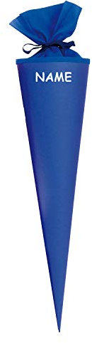 goldbuch personalisiert - mit Namen Bastelschultüte, Rohling zum Selbstgestalten mit Filzverschluss, 70 cm, Blau, 97825