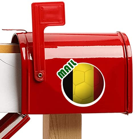 Beauty Gift Belgien National Flag Soccer World Cup Aufkleber Briefkastenaufkleber Kleber