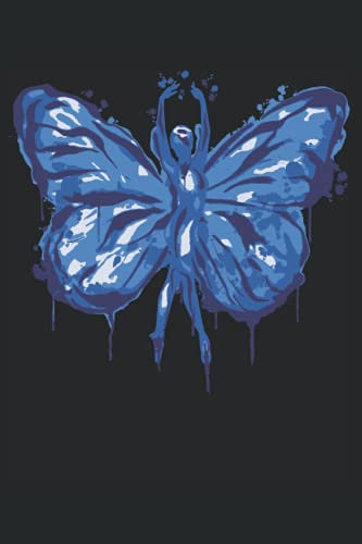 Ballerina Ballett Tanz Schmetterling Gynmastik Notizbuch Journal: Ballett Schmetterling Tagebuch 120 Seiten liniertes Papier Handliches Format (15,24 × 22,86 cm entspricht ungefähr DIN A5)
