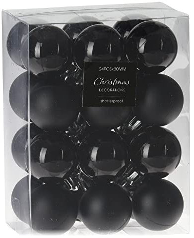 com-four® 24x Weihnachtskugel - Christbaumkugeln aus Kunststoff für Weihnachten - Baumschmuck für den Christbaum - Christbaumschmuck