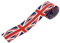 Renywosi Band Union Jack 38 mm breit, Satinband, geflochten, mit britischer Flagge, Queens Decorations Platinum, Jubilee 2022, Stoffband für Handwerk, Geschenkverpackung, Luftballons
