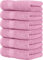 Utopia Towels - Premium Handtücher - 100% gekämmte, ringgesponnene Baumwolle, ultraweich und sehr saugfähig, Dicke Handtücher 41 x 71 CM's, hochwertige Handtücher (6er-Pack, Rosa)