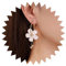 Inilbran Boho Kristall Blume Übertrieben Ohrringe - Vintage Harz Acryl Große Reifen Weiße Blütenblatt Lange Kristall Quaste Schmuck Für Frauen