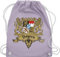 Turnbeutel Rucksack - Kompatibel mit Oktoberfest Tasche - Bayern Wappen Bayernland Freistaat Bayern - Unisize - Pastell Lila - trachtentaschen boarische trachten+rucksack oktober fest bavaria