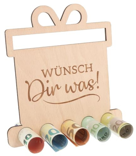 Spruchreif | Originelle Geldgeschenke aus Holz | Geschenke aus Holz | Dankeschön Geschenk | Geldgeschenk Geburtstag Weihnachten | Wunscherfüller