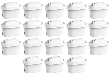 Comedes Filter-Kartusche einsetzbar statt Brita Maxtra Pro & Maxtra+, kompatibel mit Brita Wasserfilter-Kannen & Brita Flow, TÜV SÜD zertifiziert, BPA frei (18 Stück)