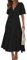 MessBebe Womens Summer Casual Maxi Dress V Neck Puff Sleeve Ruffled Solid Color Ruffle Beach Dress Black