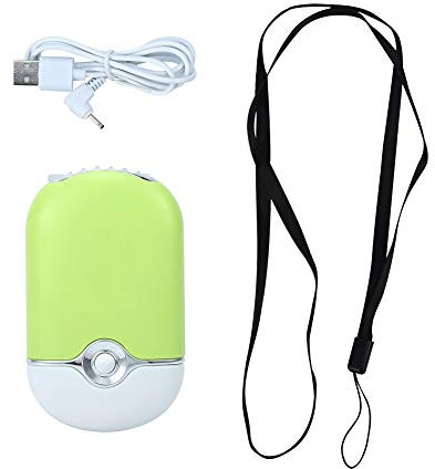 ANKROYU 3 Colors Mini Fan, ABS Air Conditioning Eyelash Extension Glue Quick Dry Tool, Portable Cooling USB Mini Fan, Eyelash Extension Mini Fan for Office and Outdoor Travel Etc(Green)