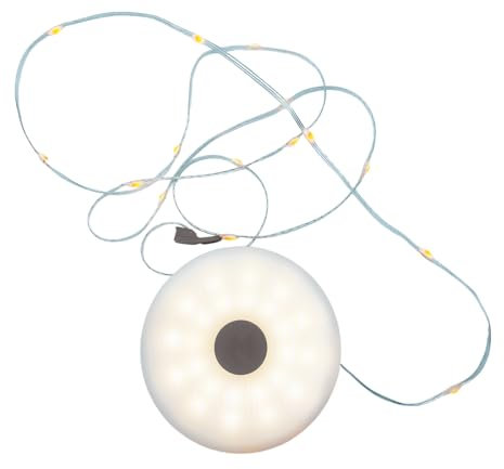 Lumisky ROLY Lichterkette für den Außenbereich, tragbar und wiederaufladbar, 2 in 1, LED, warmweiß, 10 m