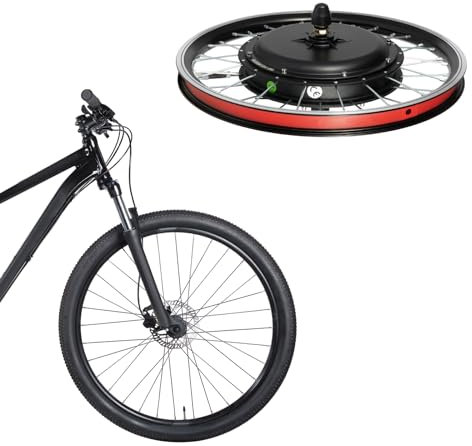 WOLEGM Kit di conversione per bicicletta elettrica, 20 pollici, 48 V, 1000 W, per bicicletta elettrica, per bicicletta elettrica, kit di conversione