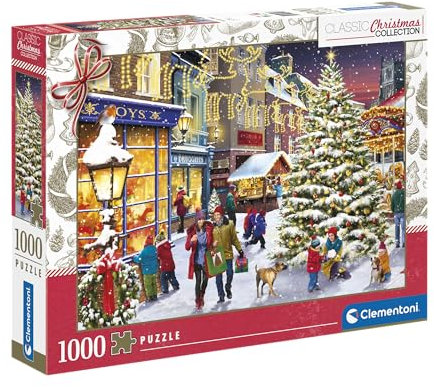 Clementoni Christmas Village Puzzle 1000 Teile Erwachsene - Puzzle Erwachsene in 70 x 50 cm - Puzzle Erwachsene anspruchsvoll von Clementoni 81503