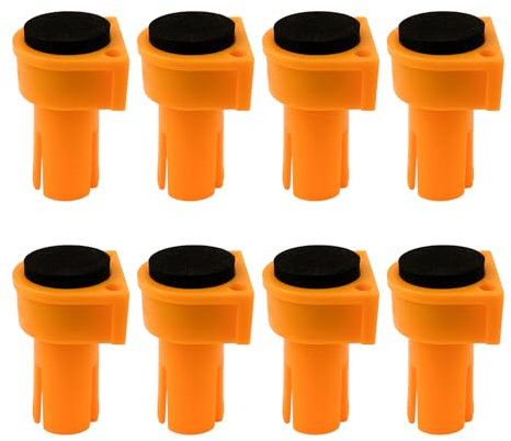 8 Stück Bankhaken 19mm 20mm Bench Dog Kunststoff Bank-Hundeklemme Holzbearbeitungstisch Spannbacken Werkbank Positionierung mit Rutschfesten EVA-Bremseinsätzen(20MM)