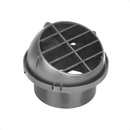 LoreenCar Hot Air Outlet Auxiliary Heater Accessories Air Outlet Rotatable ABS Plastic Air Outlet Flat Head (90 mm Round)