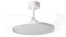 Milectric Ventilador de techo con luz LED | motor DC | 4 aspas retráctiles | luz regulable y 3 tonalidades | 6 velocidades | control remoto | temporizador | silencioso | bajo consumo (Blanco Slim)