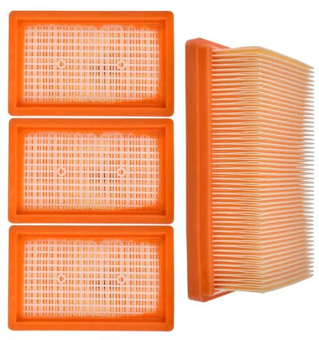 Rebirthcare 4 Filtre d'aspirateur pour Kärcher WD4 WD6 MV4 MV5 MV6, accessoires à vide pour Kärcher Filter 2 863-005.0 4410
