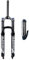 LYYCX Mountain Bike Forcella Anteriore Sospensione Pneumatica da Bici MTB 26 27,5 29 Pollici Viaggio 160mm Regolazione del Ritorno Ultraleggero Forcella Biciclette QR 9mm Nero(Straight Manual lock out