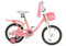 BODIOO 14 Zoll Kinderfahrrad Fahrrad für Mädchenmit und Jungen Stützrädern & verstellbarem Sattelfür Spielrad mit Korb & Klingel Fahrer von 94 bis 107 cm-Rosa
