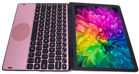Computer per Laptop Convertibile da 11 Pollici, 2 in 1 Laptop, 32 GB di RAM e SSD da 512 GB, Display Touchscreen FHD, Tastiera Illuminata per (GOLD)